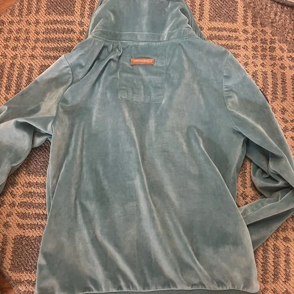 Naketano sea foam green Zip-Up Hoodie velour like new sz XL poets choice - Picture 6 of 6